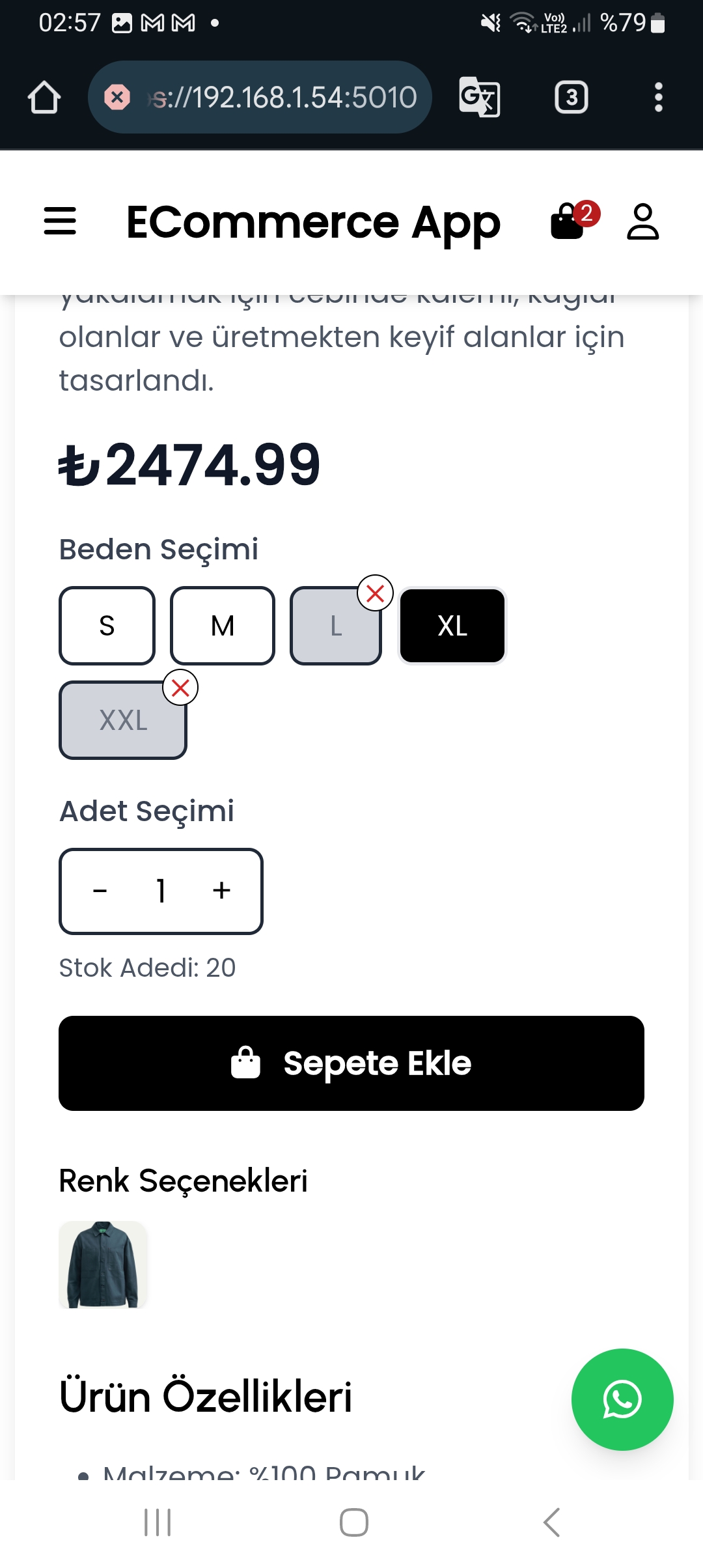 E-Ticaret Sitesi