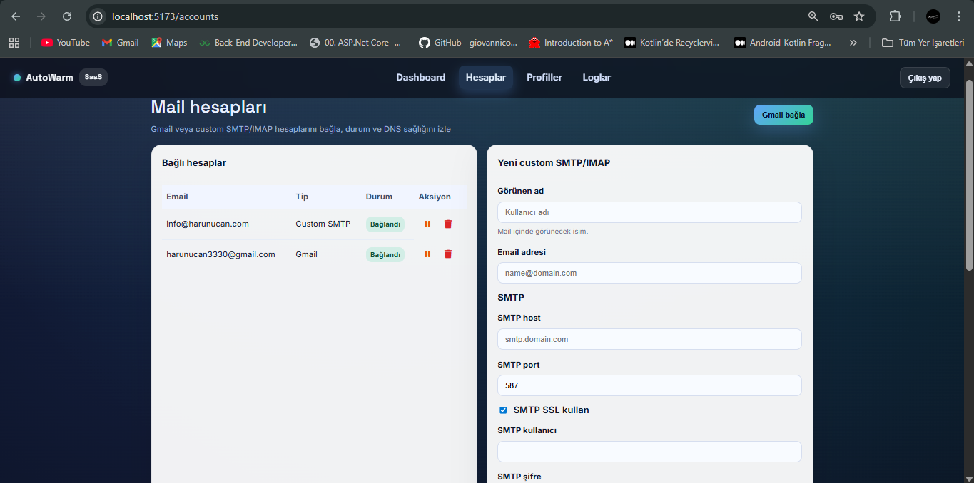 Mail Warmup (.Net Core 8.0)